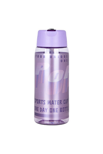 NovaKids Water Bottle 750ml with Grab String - Purple