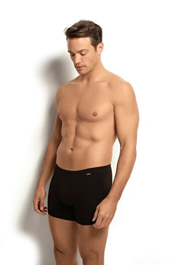 Jiber Men's Non-Marking Rubber Like Modal Cotton 3-Piece Economical Pack Boxer