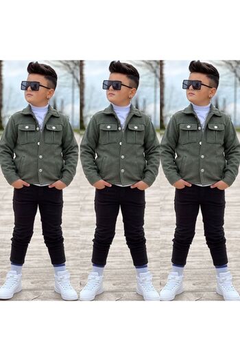 MARİSSA Three-Piece Set of Broadcloth Jacket