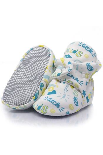 Ella Bonna Cotton Baby Booties Anti-Slip Sole Cotton Newborn Slippers Home Nursery Shoes