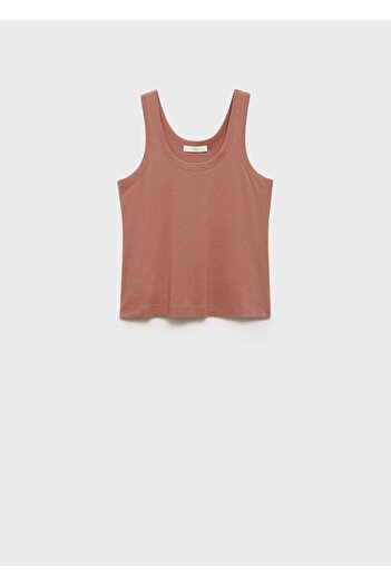 MANGO Woman Cotton Suspender Pajama Top
