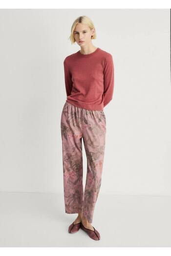 MANGO Woman Strappy Knitwear T-Shirt