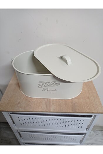 Home Metal Bread Bowl with Luxury Metal Lid
