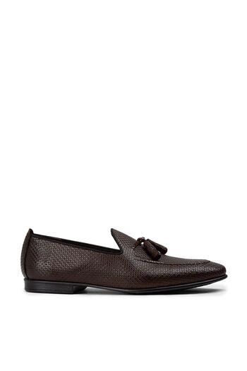 Deery Genuine Leather Brown Tasseled Men's Loafer