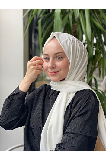 Sima White Sima Medina Silk Shawl