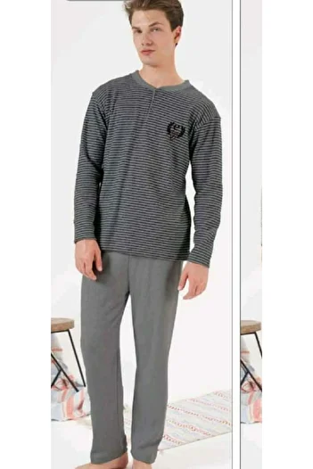 Estiva Esti̇va Interlok Chardon Men's Pyjamas Suits 24401
