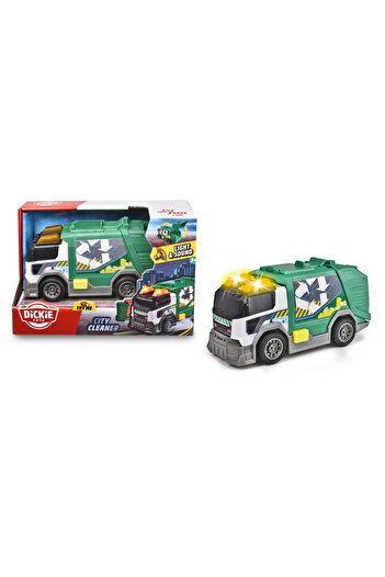 Simba 203302029 Dickie, Recycle Garbage Truck 15 cm