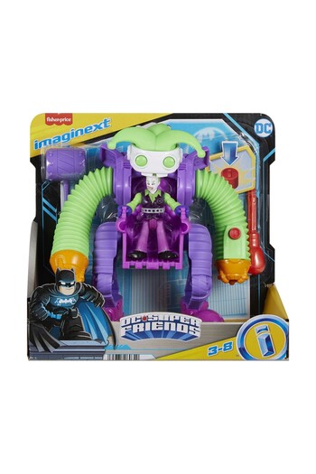 FISHER PRICE IMAGINEXT DC SUPER FRIENDS VEHICLE WITH JOKER FIGURE