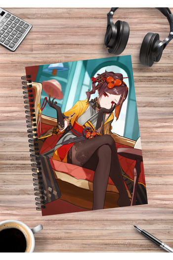 mertfigur Genshin Chiori Anime Spiral Notebook A5 (50 Sheets)