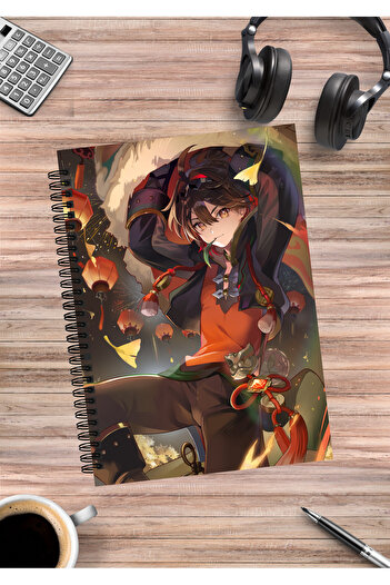 mertfigur Genshin Gaming Anime Spiral Notebook A5 (50 Sheets)