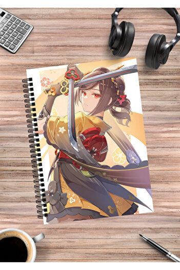 mertfigur Genshin Chiori Anime Spiral Notebook A5 (50 Sheets)