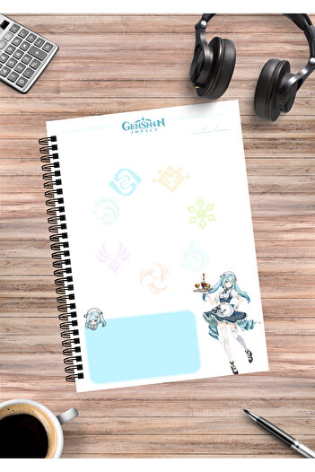 mertfigur Genshin Faruzan Anime Spiral Notebook A5 (50 Sheets)