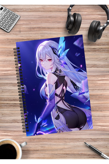 mertfigur Genshin Skirk Anime Spiral Notebook A5 (50 Sheets)