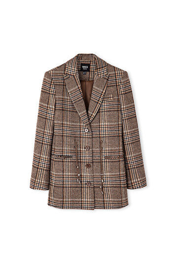 MISS IPEKYOL Γυναικείο Μπουφάν Blazer - Καφέ, Iw 6240106011
