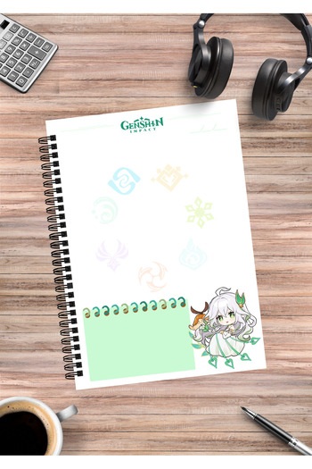 mertfigur Genshin Rukkhadevata Anime Spiral Notebook A5 (50 Sheets)