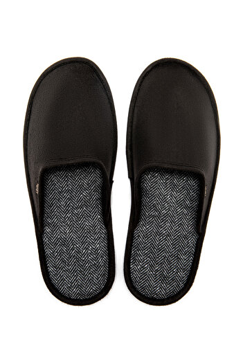 Twigy Black Promo Men's House Slippers - 3/41/46