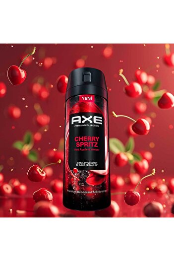 Axe Premium Collection Erkek Sprey Deodorant Cherry Spritz 150 ml X3