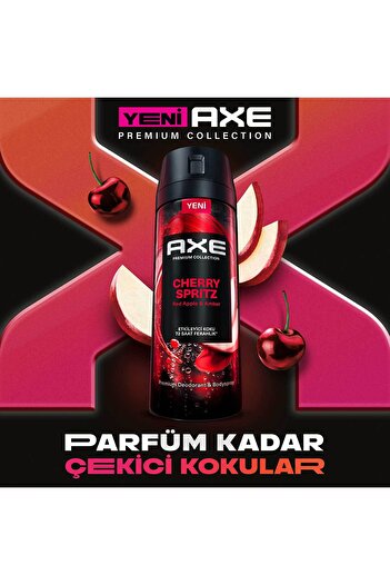 Axe Premium Collection Erkek Sprey Deodorant Cherry Spritz 150 ml X3