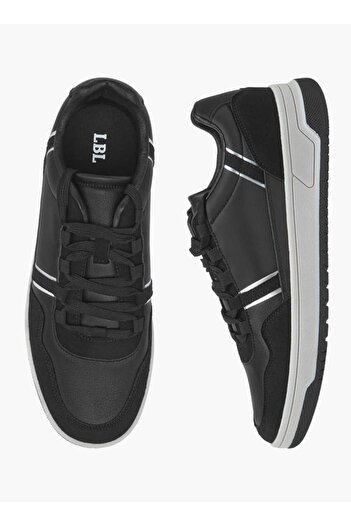 LBL by Shoexpress LBL by Shoexpress Men's Panelled Sneakers with Lace-Up Closure