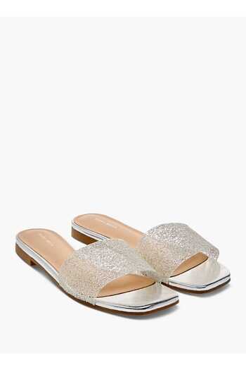 Flora Bella by Shoexpress Flora Bella Embellished Slip-On Sandals