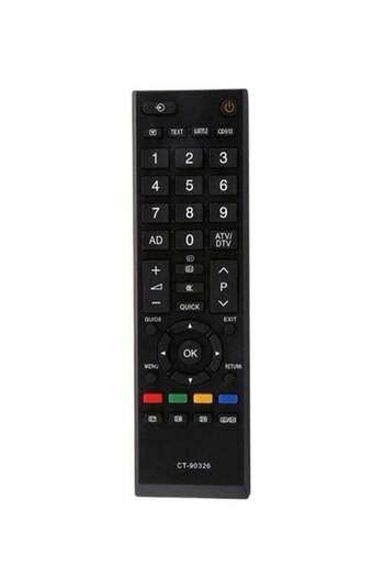 erorex Smart Tv Remote Control For Toshiba Black