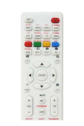 erorex Universal Multi-Screen Remote Control White