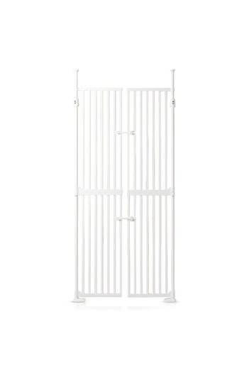 BabySafe Baby Safe Extra Tall Dual Door Metal Safety Gate - White