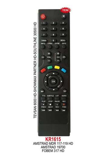 erorex Amstrad 19700 Hd Satellite Remote Control