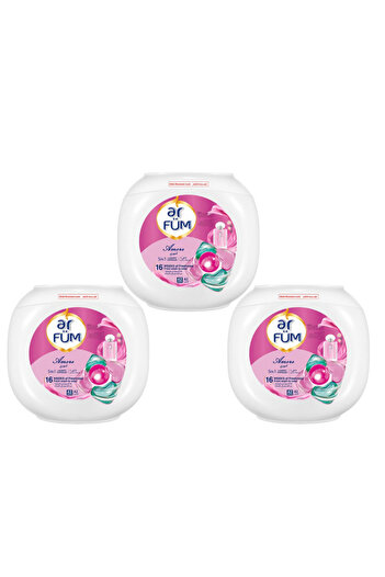 ArFum PODS, 5-in-1 Laundry Detergent Capsules,16 Weeks Fragrance,Pack of 3 X 42 (126 Capsules) Amore