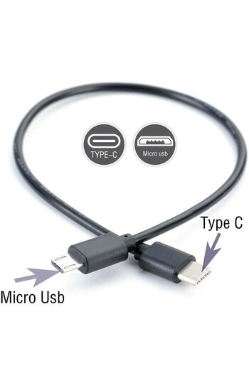 Choice كابل محول شاحن من النوع C إلى Micro 100 سم من النوع C إلى Micro USB ذكر لمزامنة الشحن OTG للهاتف