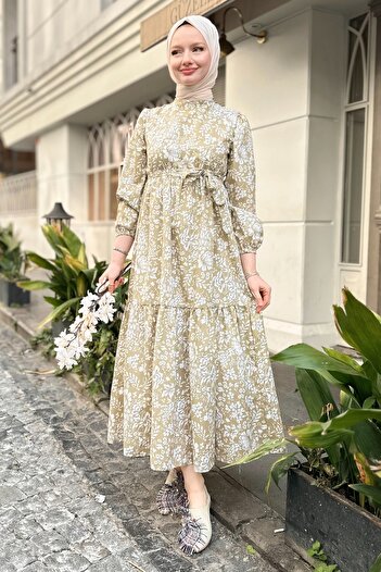 Gizce Milona Beige Dress