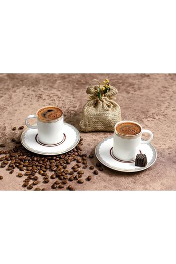STOREMAX Goldwhirl Limoges Rosehip Coffee Set for 2 People 85Cc Trendflash 467437