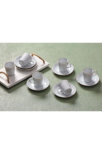 STOREMAX Goldwhirl Yaldiz 6-Person Coffee Set 80Cc Trendflash 467437