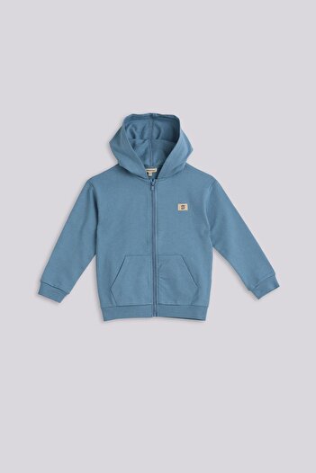 Nebbati Basic BG Store Erkek Çocuk Mavi Eşofman Üstü