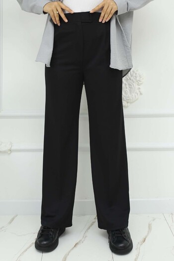 benguen Black Palazzo Fabric - Wide Leg Trousers 3044
