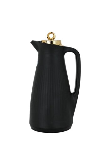 ALSAIF Manal Glass Thermos 1 Liter Plastic Body Black