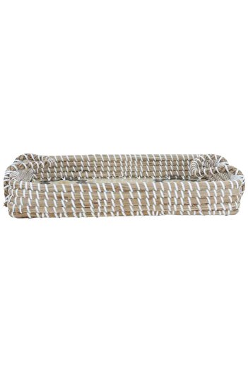 ALSAIF Wicker Tofareya 37 X 27 X 5 Cm Rectangle Blue Beige Pattern