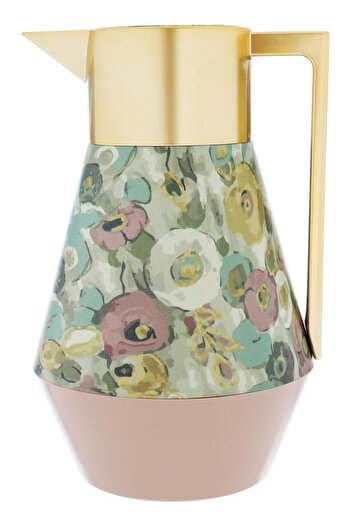 ALSAIF Lydia Pro Plastic Thermos Hand Coloured Rose Gold 1 Liter Pink