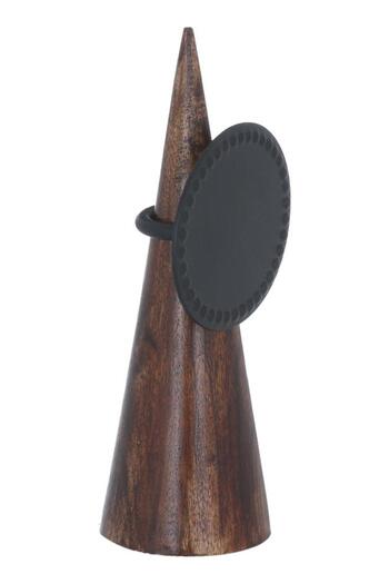 ALSAIF Wood Buffet Writing Board Holder 15 X 5 X 5 Cm Dark Wood/Black