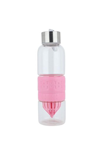 ALSAIF Glass Bottle 500 Ml Clear Pink