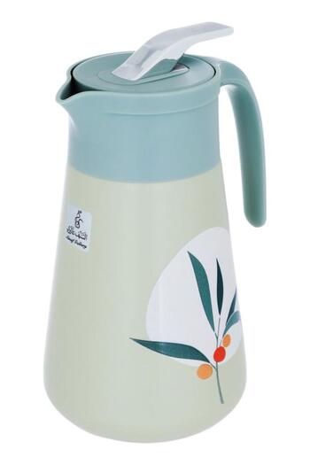 ALSAIF Golry Gloria Glass Thermos 1 Liter Plastic Body Green