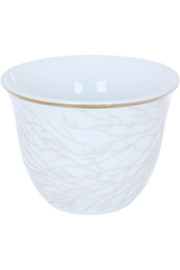 ALSAIF Porcelain Coffee Cup Set 12 Pieces White