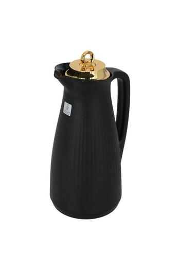 ALSAIF Manal Glass Thermos 1 Liter Plastic Body Black