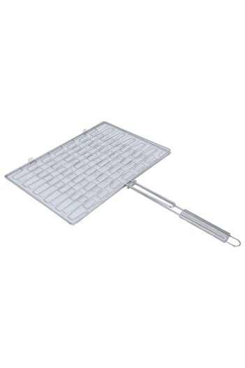 ALSAIF Steel Grill Grate 41X28 Cm Rectangular Turkish Silver
