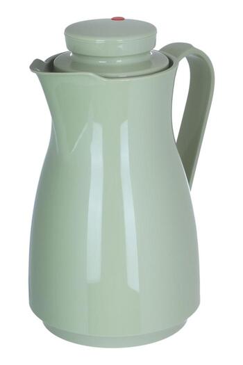 ALSAIF Rotpunkt Glass Thermos 1 Liter Plastic Body Light Green
