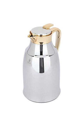 ALSAIF Al Diriyah Steel Thermos 1.3 Liters Golden Silver