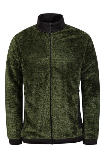 2AS San Diago Men's Full Zipper Striped Fleece