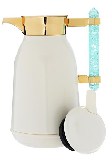 ALSAIF Stainless Steel Thermos Set 1/1 Liter 2 Pieces Pearl Gold
