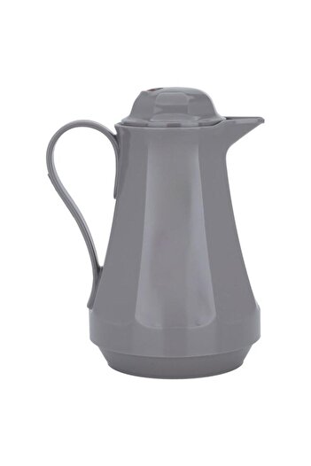 ALSAIF Glass Thermos 1 Liter Plastic Body Dark Grey