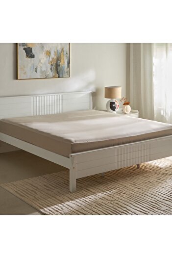 Home Box Opulent Luxe 400TC Cotton Solid King Fitted Sheet 180x200+40 cm